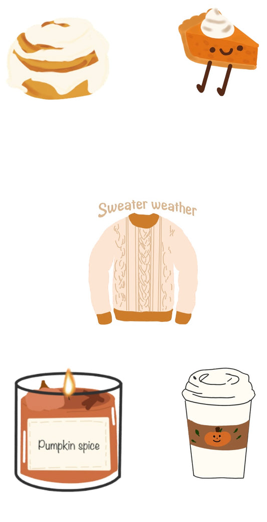 Pumpkin Spice & Everything Nice Sticker set