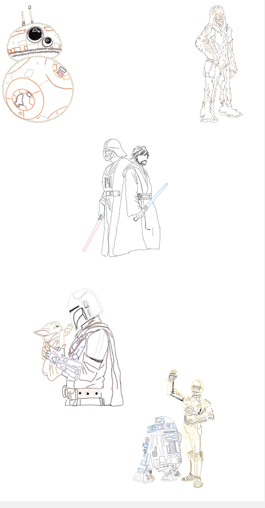 The Force Of The Galaxy Sticker Set